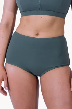 Bottoms^Base Swim Sports High Waisted Pant Khaki