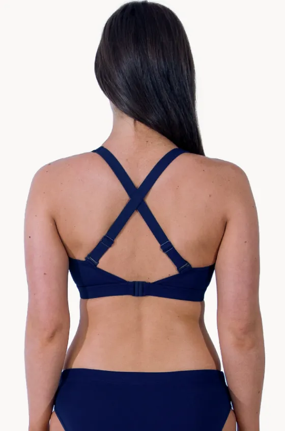 Bikini Tops^Base Swim Sports Multi Fit Crop Navy