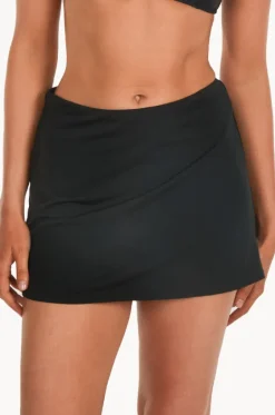 Bottoms^Base Swim Sports Swim Skirt BLACK