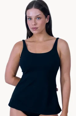 Tankini Tops^Base Swim Sports Swing Tankini Separate Black