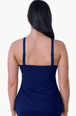 Tankini Tops^Base Swim Sports Swing Tankini Separate Navy