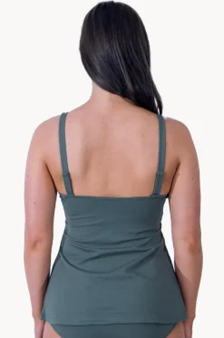 Tankini Tops^Base Swim Sports Swing Tankini Separate Khaki