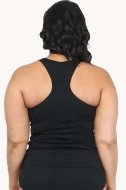 Tankini Tops^Base Swim Sports Tankini Separate Black