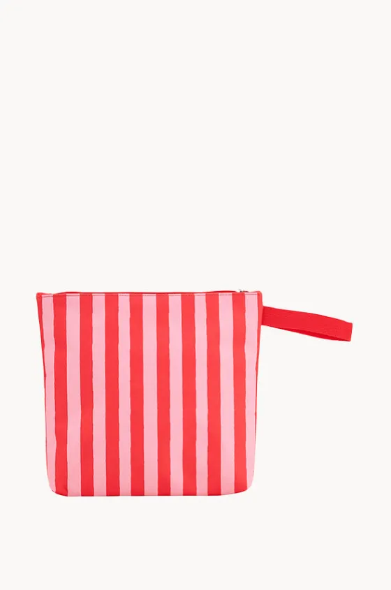 Travel|Bags^Annabel Trends Stripe Beach Wet Pouch Red