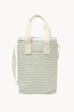Cooler Bags|Picnic Vibes^Sunny Life Stripe Light Cooler Drinks Bag Sage