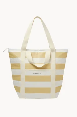 Cooler Bags|Picnic Vibes^Sunny Life Stripe Light Cooler Tote Butternut
