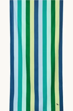 Towels|Towels^Dock And Bay Stripe Summer Microfibre Towel Lagoon