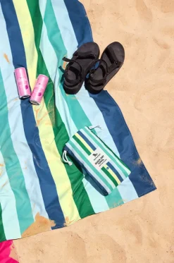 Towels|Towels^Dock And Bay Stripe Summer Microfibre Towel Lagoon