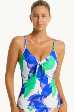 Tankini Tops^Sea Level Sublime DD/E Cup Tie Front Tankini Separate Cobalt