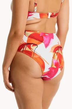 Bottoms^Sea Level Sublime Gathered High Waist Pant Flame