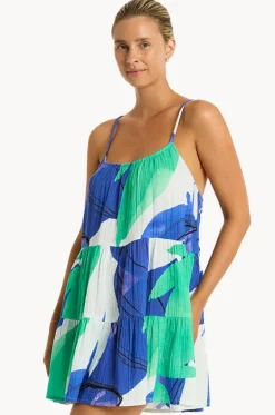 Dresses^Sea Level Sublime Tie Back Short Sundress Cobalt