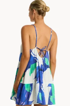 Dresses^Sea Level Sublime Tie Back Short Sundress Cobalt
