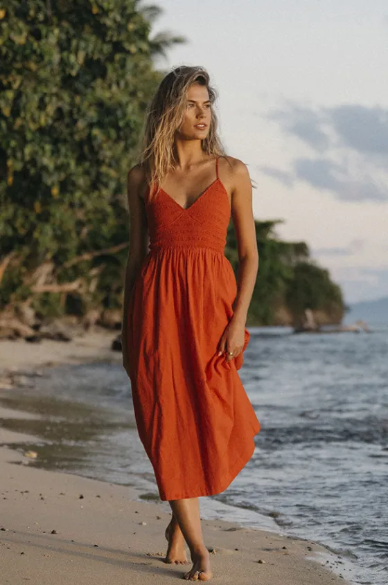 Dresses^Billabong Such A Trip Dress Red