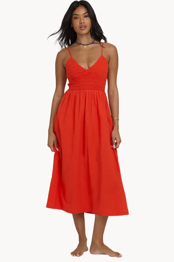Dresses^Billabong Such A Trip Dress Red