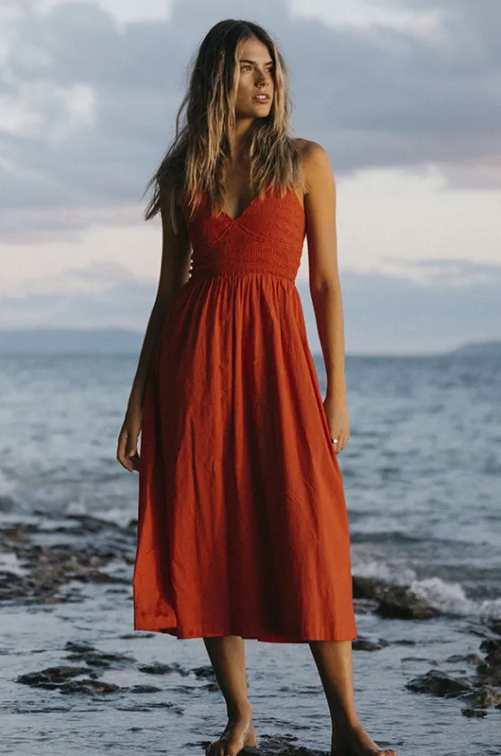 Dresses^Billabong Such A Trip Dress Red