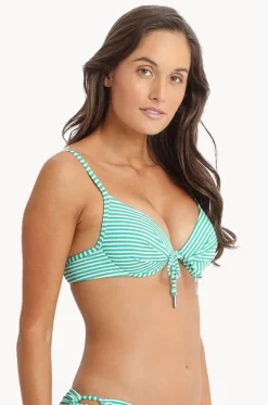 Bikini Tops^Sunseeker Summer Surf Moulded Push Up Bra Green