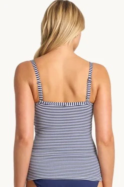 Tankini Tops^Sunseeker Summer Surf Twist Front Tankini Separate Ink