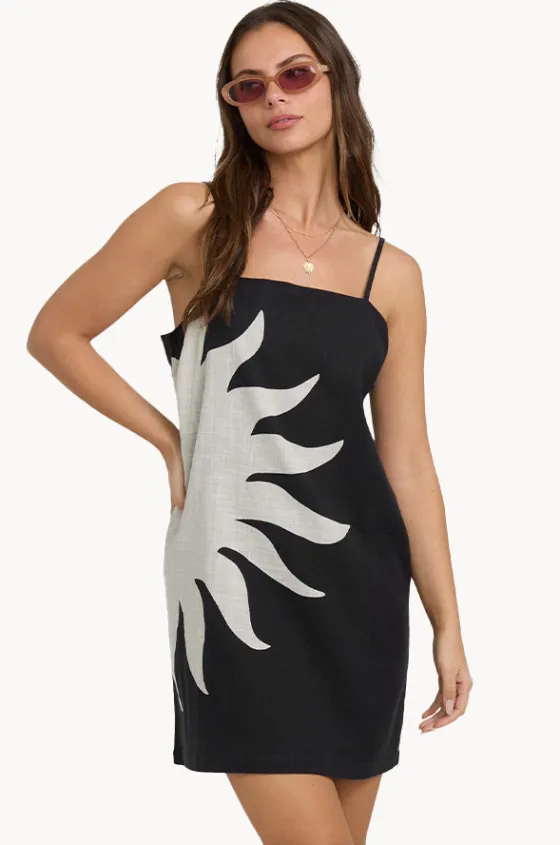 Dresses^Billabong Sun Rays Mini Dress Black/White