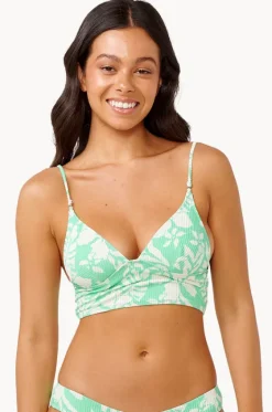 Bikini Tops^Rip Curl Sun To Sea Longline Crop Aqua