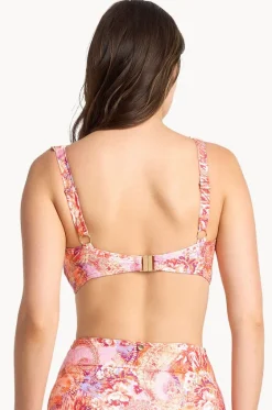 Bikini Tops^Sunseeker Sundance E/F Cup Frill Bra Peach
