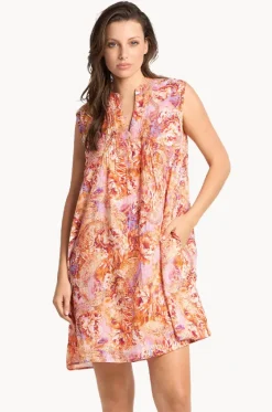 Dresses^Sunseeker Sundance Swing Button Dress Peach