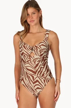 One Pieces^Baku Sunkissed Retro One Piece Rattan