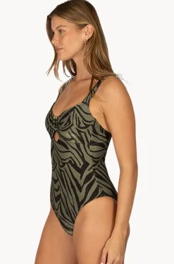 One Pieces^Baku Sunkissed Retro One Piece Olive