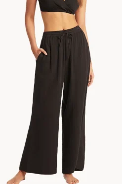 Pants^Sea Level Sunset Beach Pant Black