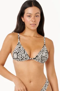 Bikini Tops^Rip Curl Sunset Jacquard Fixed Tri BLACK