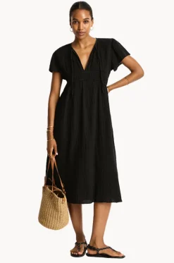 Dresses^Sea Level Sunset Maxi Daydress Black