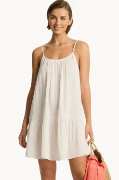Dresses^Sea Level Sunset Short Sundress White
