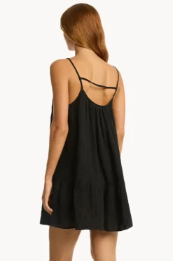 Dresses^Sea Level Sunset Short Sundress Black