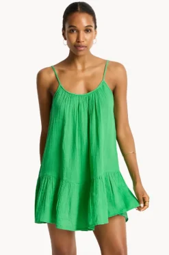 Dresses^Sea Level Sunset Short Sundress Kelly green