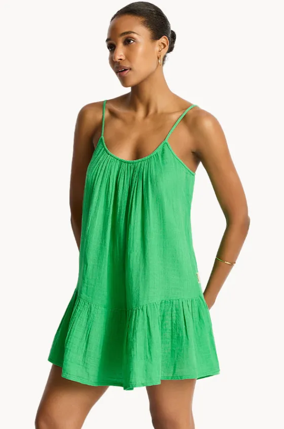 Dresses^Sea Level Sunset Short Sundress Kelly green