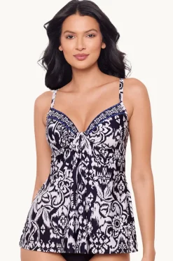 Tankini Tops^Miraclesuit Talavera Marina Tankini Separate Navy/White