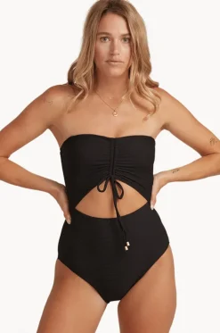 One Pieces^Billabong Tanlines Bandeau One Piece Black