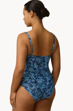 One Pieces^Monte u0026 Lou Taylor Multi Fit Twist One Piece Indigo