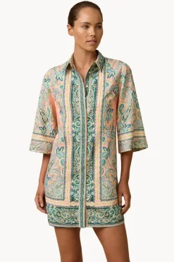 Dresses^Monte u0026 Lou Taylor Shirt Dress Pink/olive