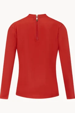 Rashies^Babes In The Shade Teen Boys Suntop Red