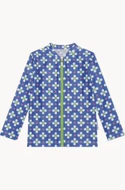 Rashies & Sunsuits^Babes In The Shade Teen Girls Clover Suntop Blue/white