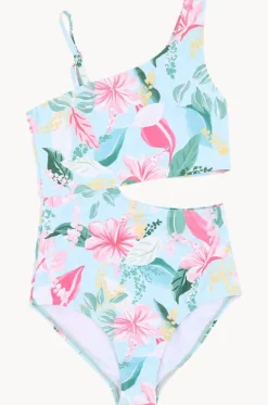 One Pieces^Minihaha Teen Girls Keely Cut Out One Piece Blue/Multi