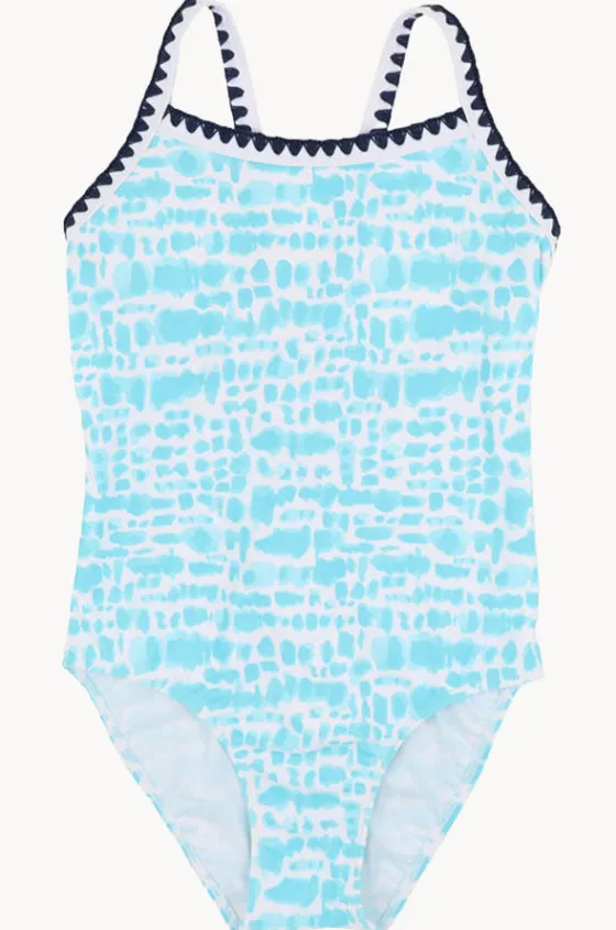 One Pieces^Minihaha Teen Girls Koa Print One Piece Aqua