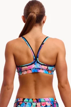 Bikini Tops^Funkita Tickle Torture Sports Top Black/multi