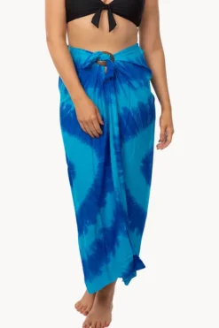 Sarongs^Sundrenched Tie Dye Tube Sarong Blue