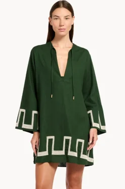 Overswim^Jets Tirari Nights Embroidered Mini Kaftan Palm