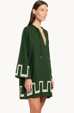 Overswim^Jets Tirari Nights Embroidered Mini Kaftan Palm