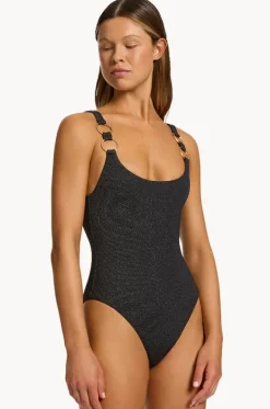 One Pieces^Jets Tirari Nights Scoop Neck One Piece BLACK