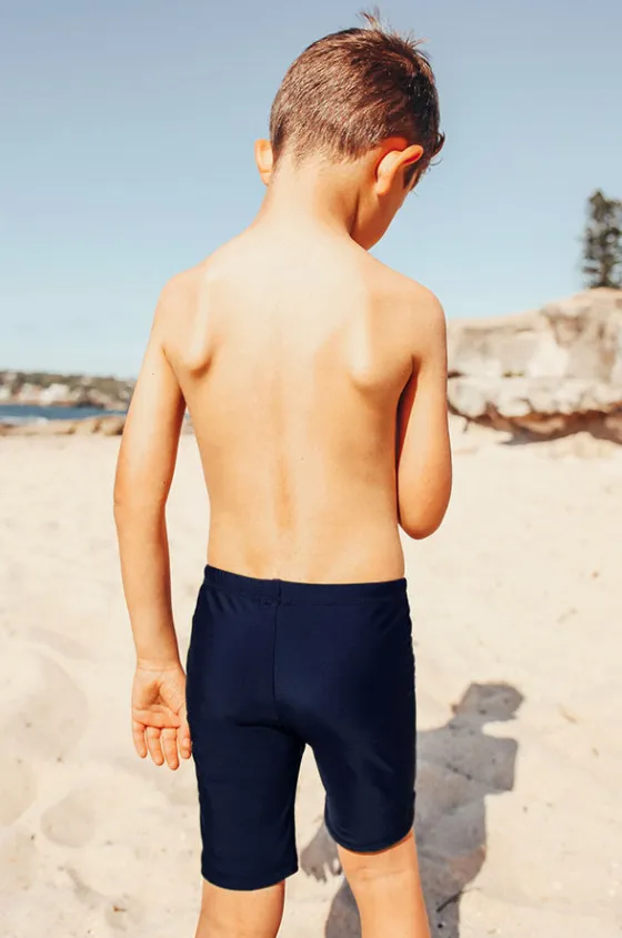 Jammers^Salty Ink Toddler Boys Plain Jammer Navy