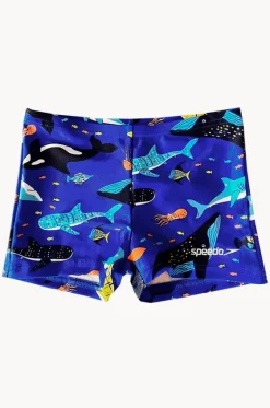 Trunks^Speedo Toddler Boys Shark Aquashort Cobalt