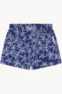 Boardshorts^Babes In The Shade Toddler Boys Starfish Boardshort Blue/white